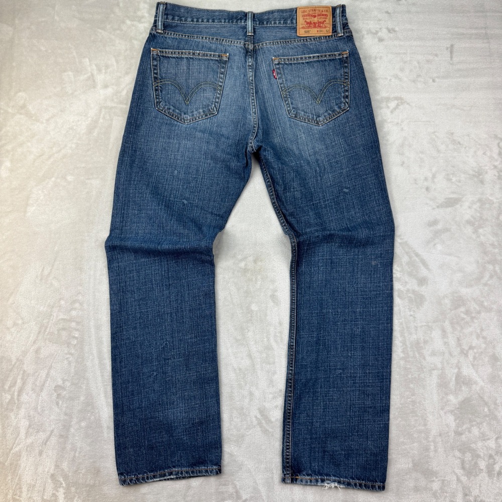 BKE Buckle Alec Mens 28x32 Blue Slim Stretch Lowrise Jeans Medium Wash Denim